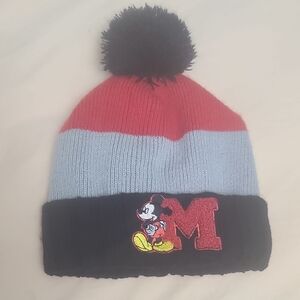 Disney Kids Mickey Mouse Beanie - Red, Blue, and Black